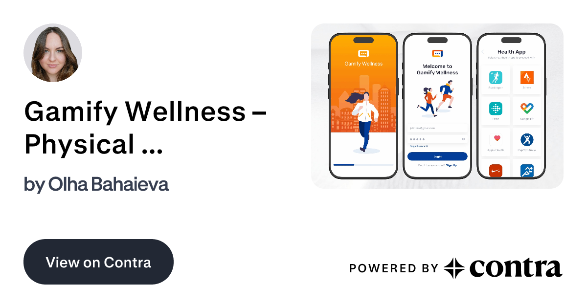 Gamify Wellness – Physical Challenges Mobile App by Olha Bahaieva