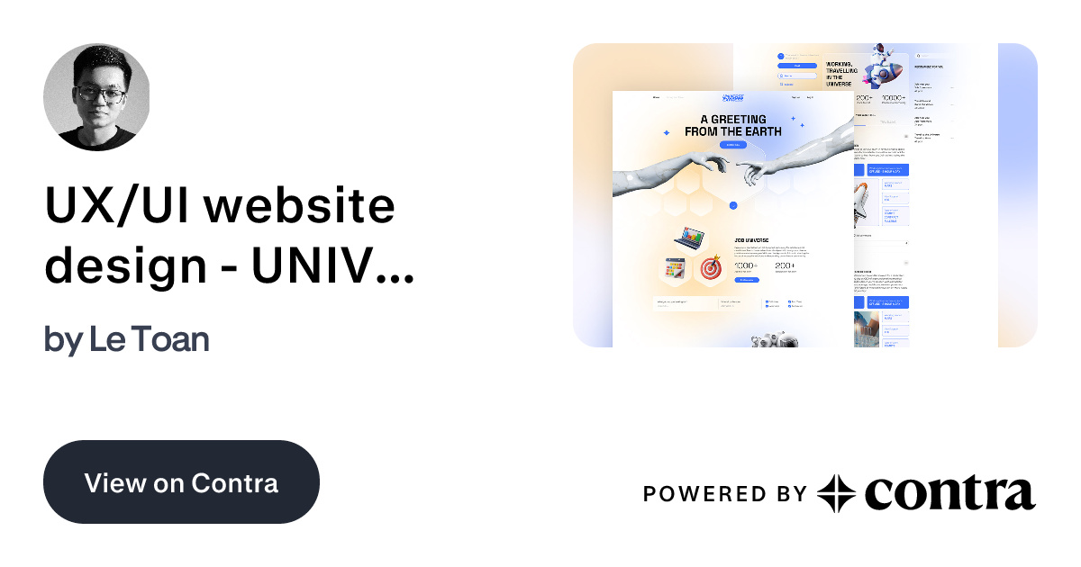 UX/UI website design - UNIVERSE EXPRESS :: Behance by Le Toan