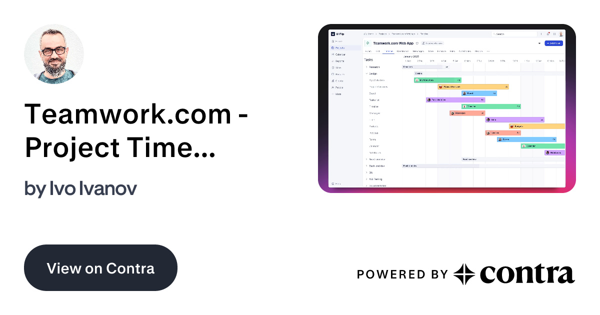 Teamwork.com - Project Timeline View by Ivo Ivanov