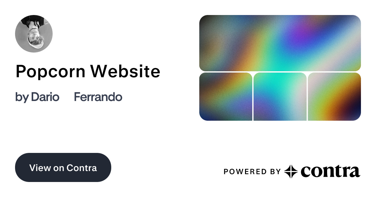 Popcorn Website by Dario⚡️ Ferrando