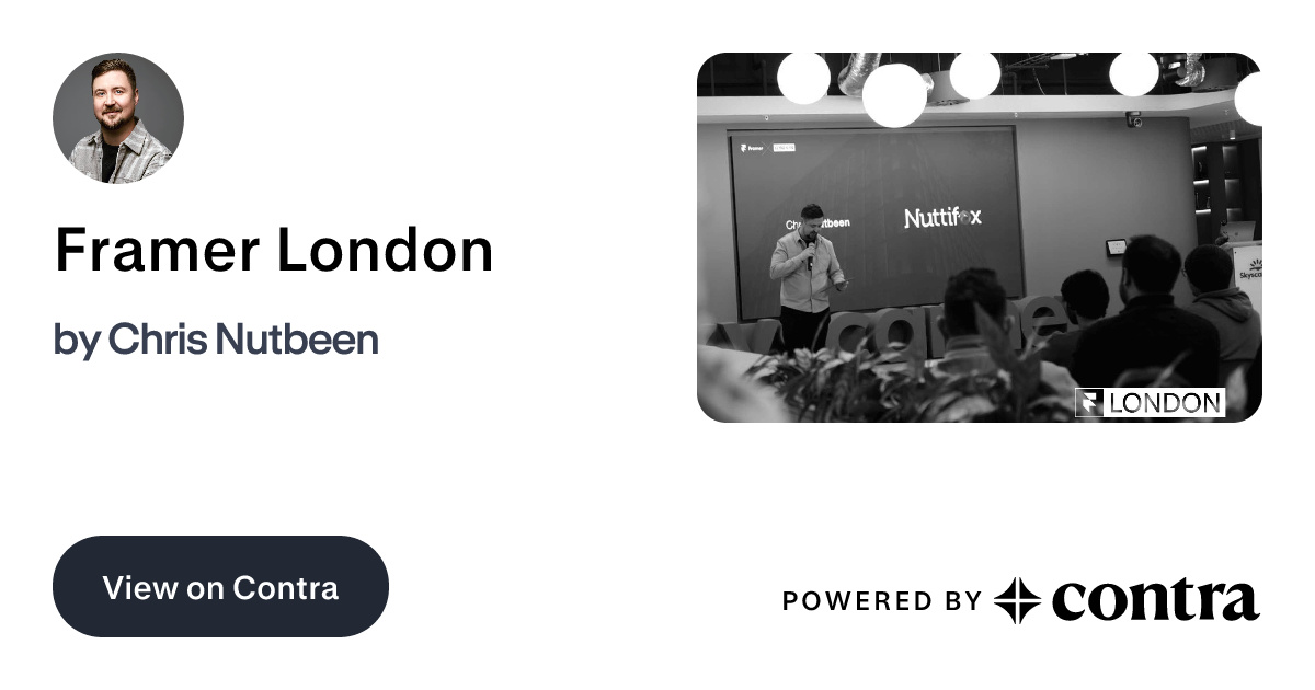 Framer London by Chris Nutbeen