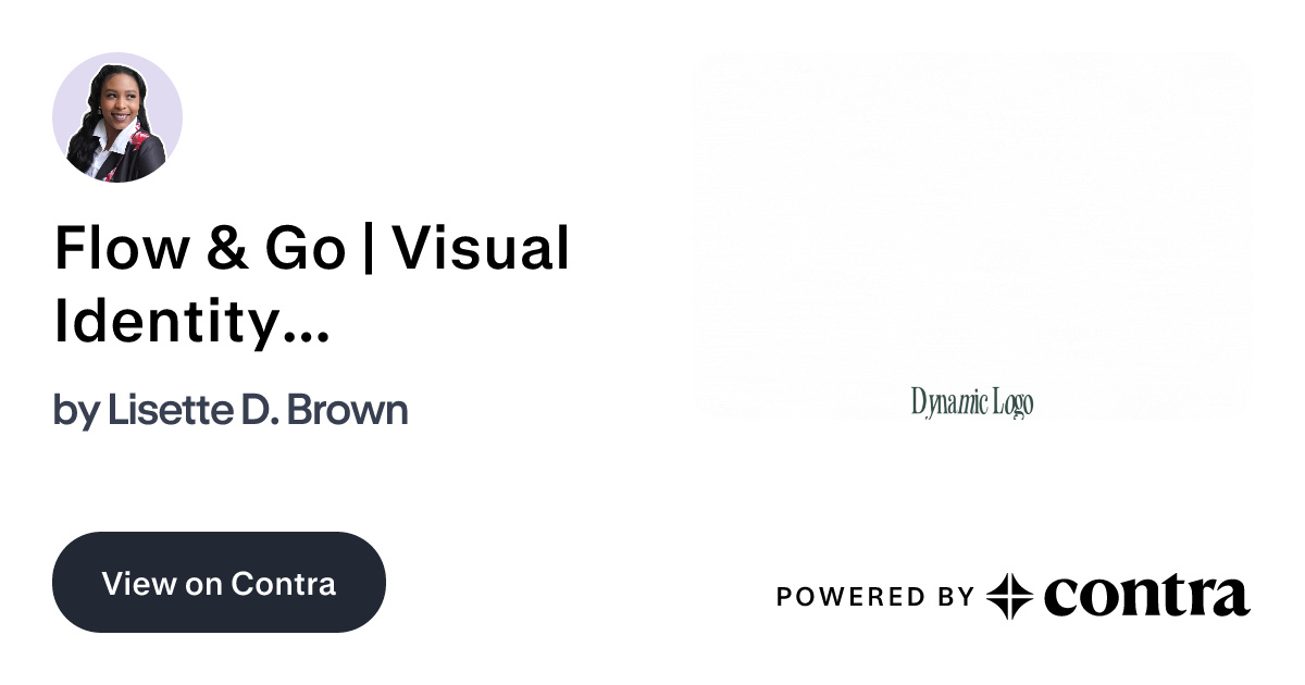 Flow & Go | Visual Identity Design by Lisette D. Brown