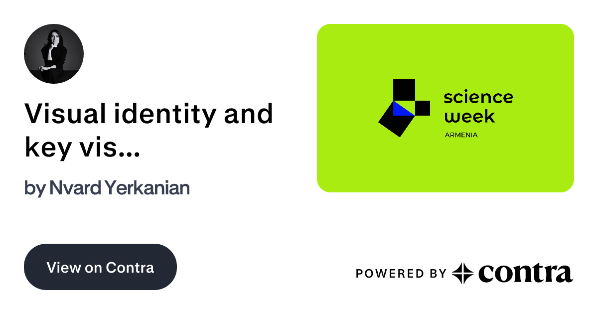 Visual identity and key visual for Science Week Armenia by Nvard Yerkanian