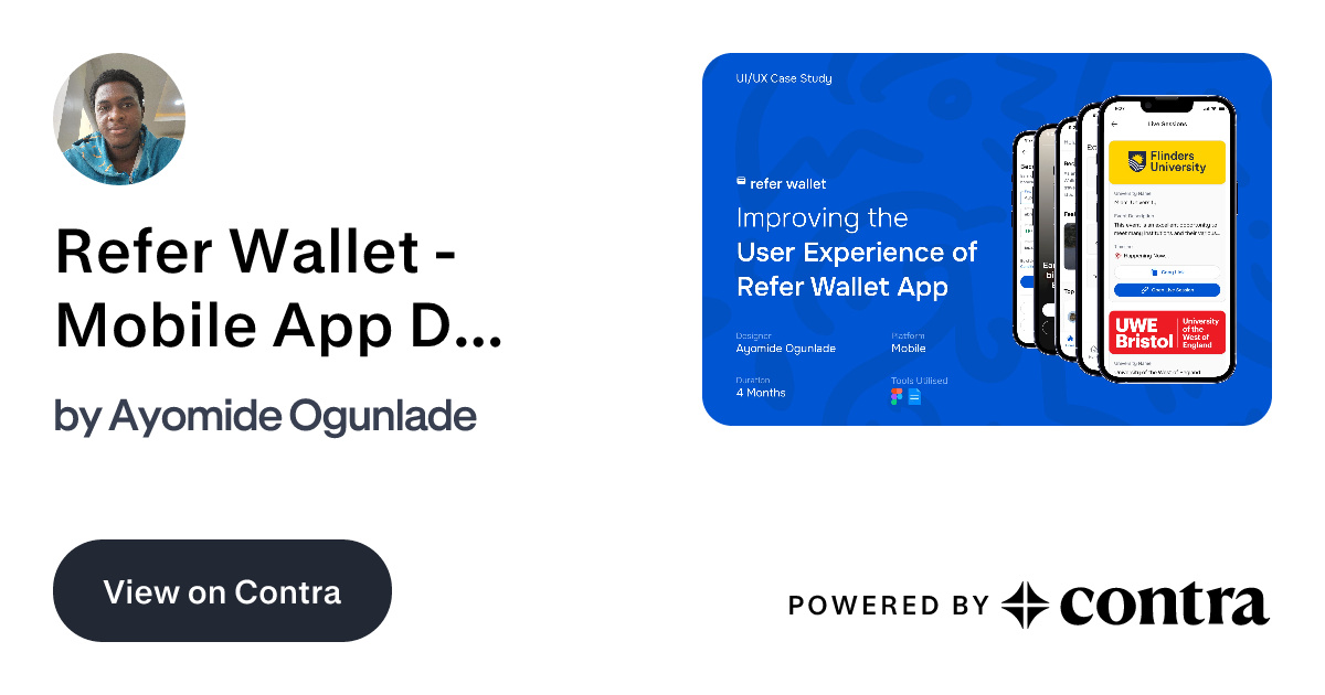Refer Wallet - Mobile App Design by Ayomide | Framer Dev & Mobile App ...