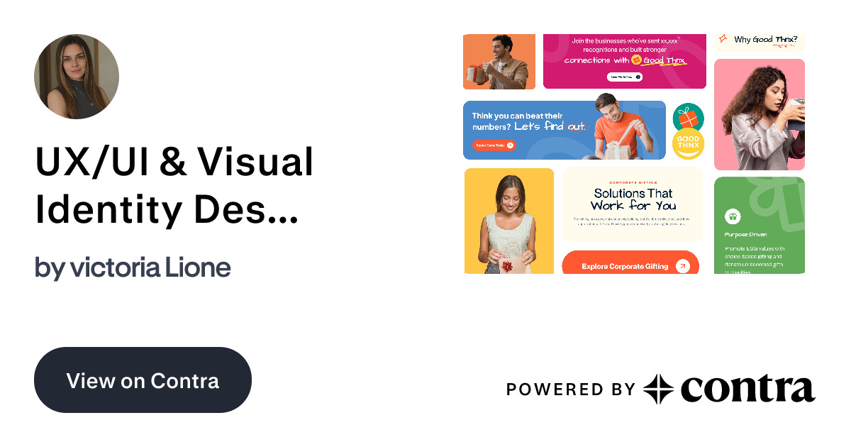 UX/UI & Visual Identity Design for Donation Platform by Victoria Lione