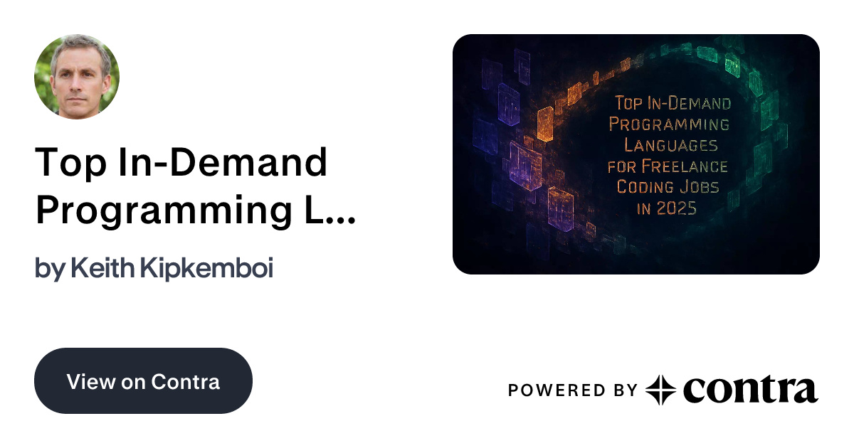 Top In-Demand Programming Languages for Freelance Coding Jobs in 2025 ...