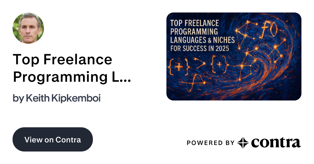 Top Freelance Programming Languages & Niches for Success in 2025 by ...