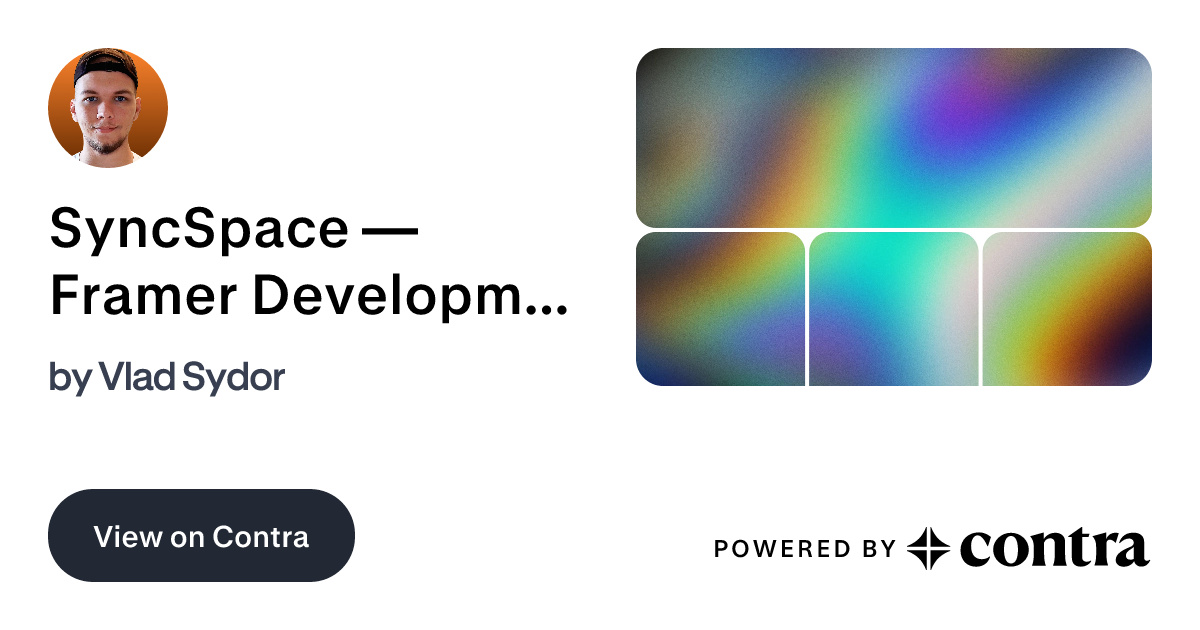 SyncSpace — Framer Development & Figma Design by Vlad Sydor