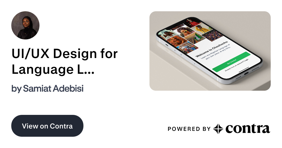 UI/UX Design for Language Learning App by Samiat Adebisi