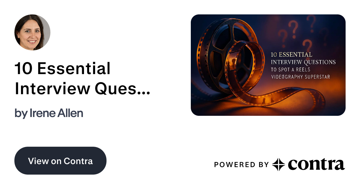 10 Essential Interview Questions to Spot a Reels Videography Superstar ...