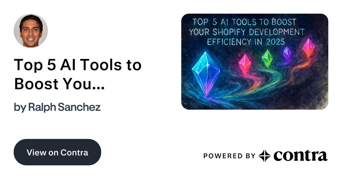 Top 5 AI Tools to Boost Your Shopify Development Efficiency in 2025 by ...