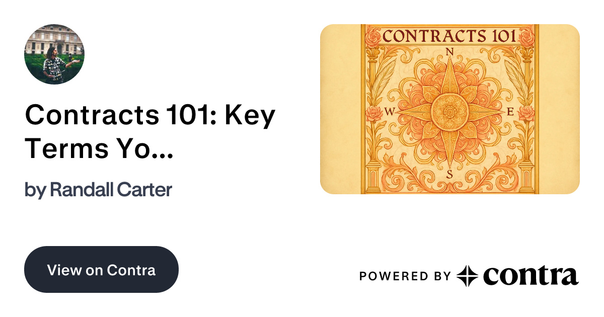 Contracts 101: Key Terms You Must Include in Your Design Agreement by ...