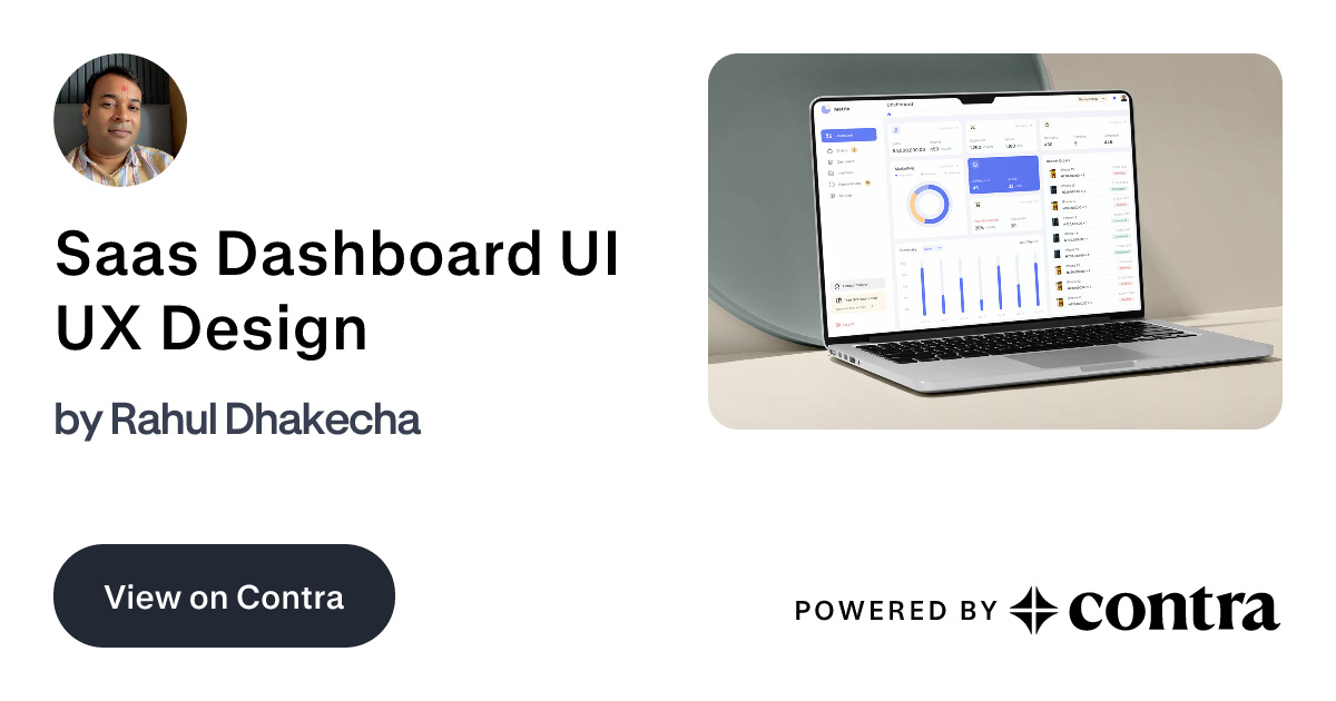 Saas Dashboard UI UX Design by Rahul Dhakecha