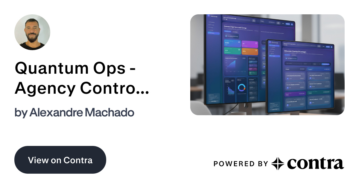 Quantum Ops - Agency Control Hub Dashboard by Alexandre Machado