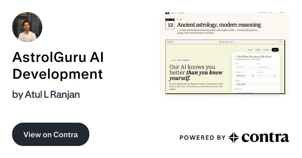 AstrolGuru AI Development by Atul Ranjan