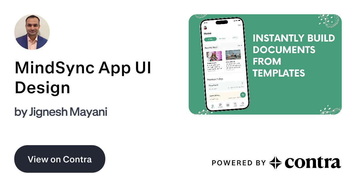 MindSync App UI Design by Jignesh Mayani