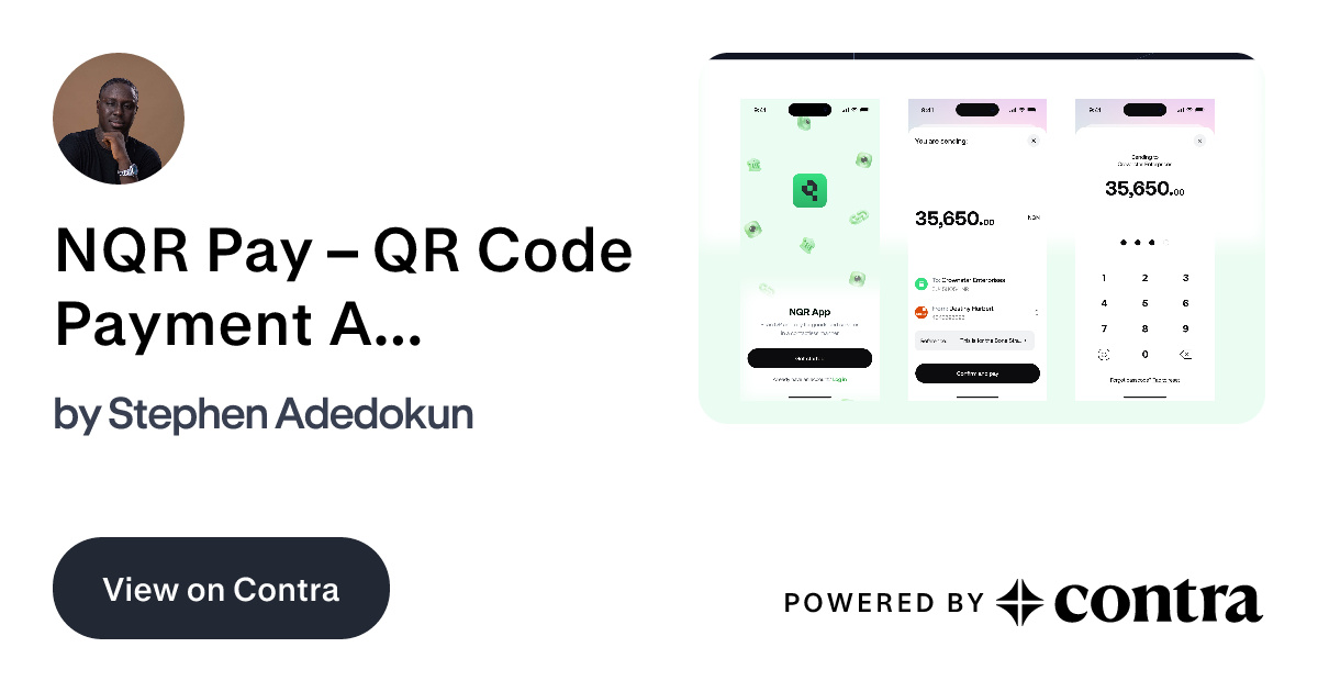 NQR Pay – QR Code Payment App (React Native) by Stephen Adedokun