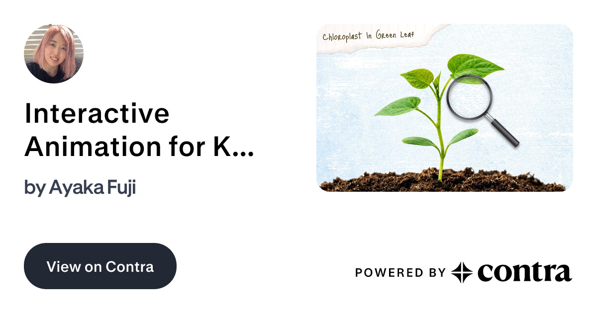 Interactive Animation for Kid's Science Educational contents by Ayaka Fuji