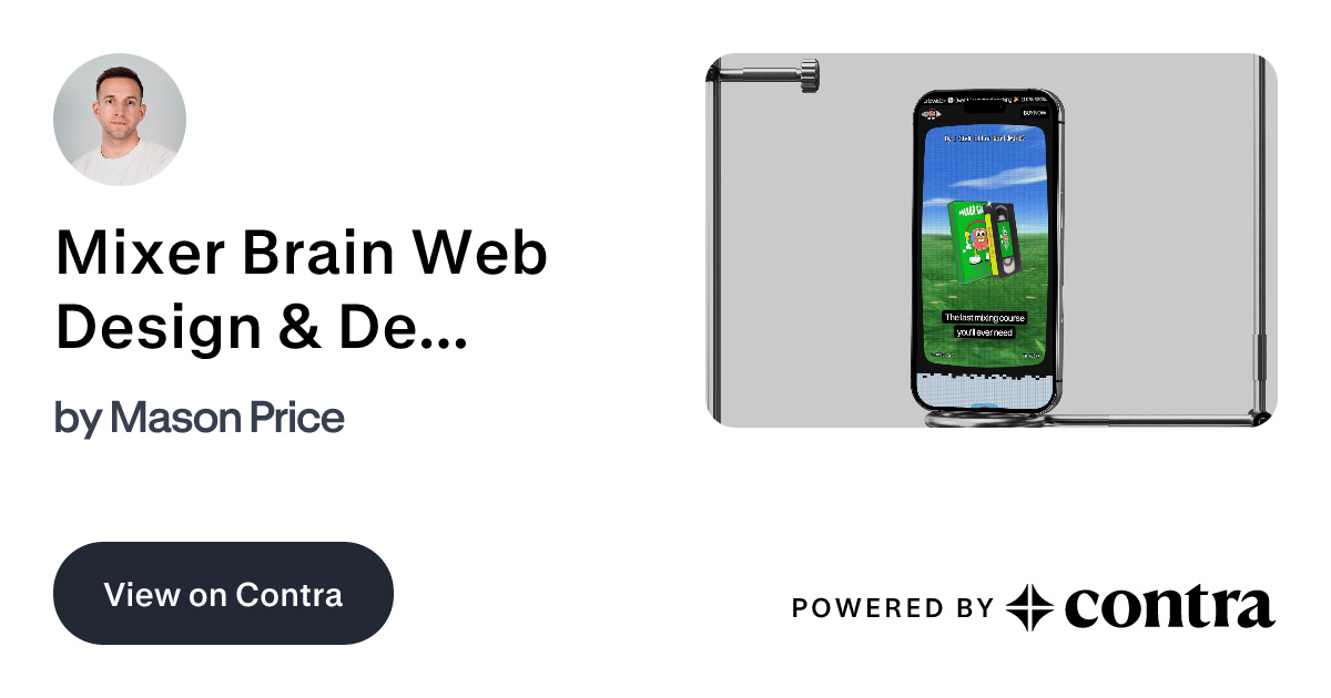 Mixer Brain Web Design & Development by Mason Price