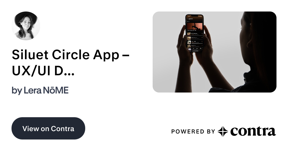 Siluet Circle App – UX/UI Design by Lera NōME