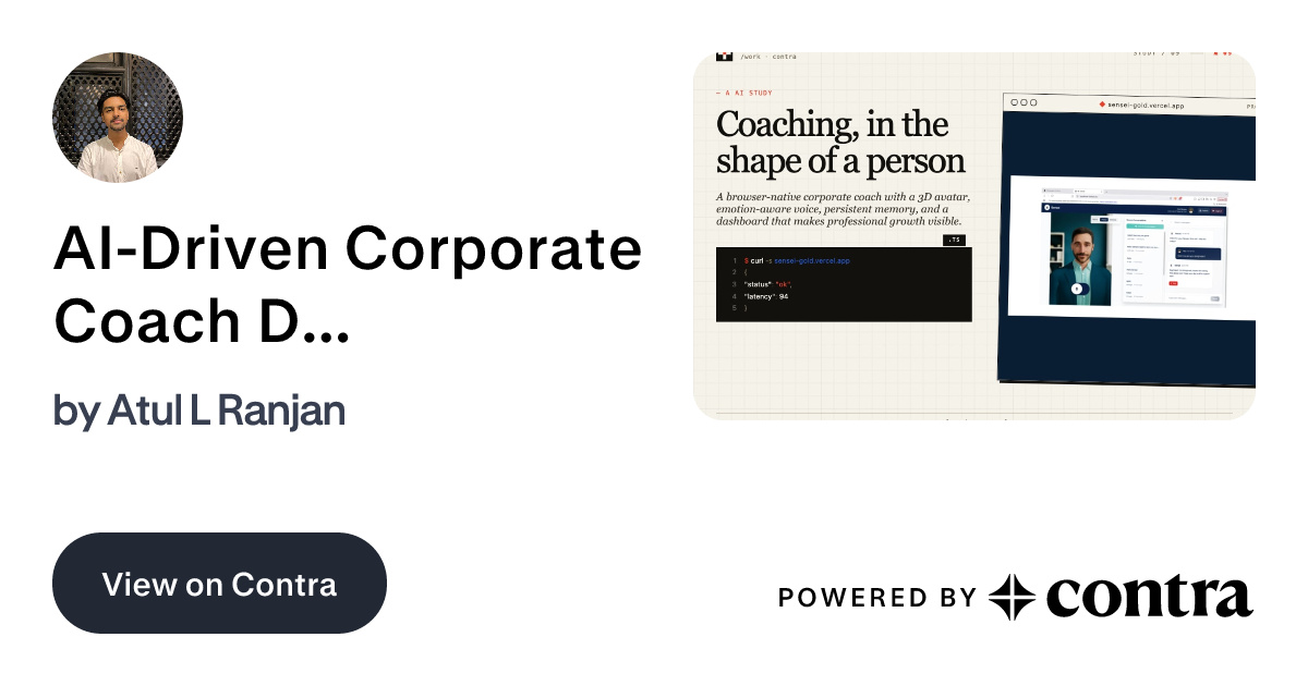 AI-Driven Corporate Coach Development by Atul L Ranjan