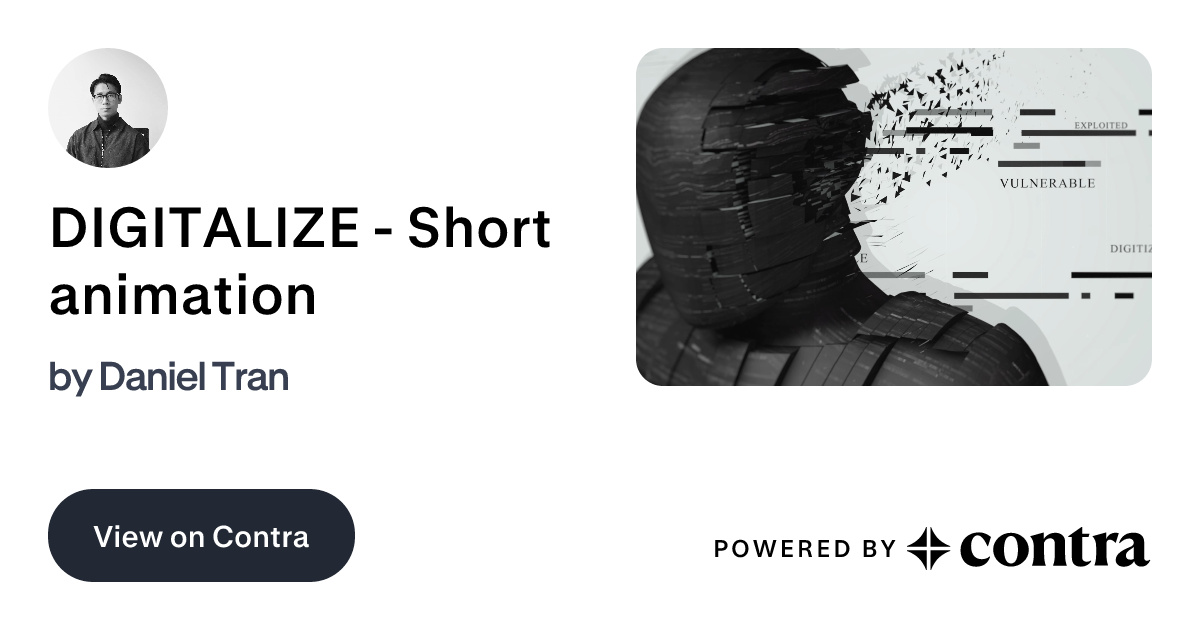 DIGITALIZE - Short animation by Daniel Tran