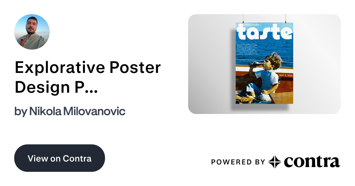 Explorative Poster Design Project by Nikola Milovanovic