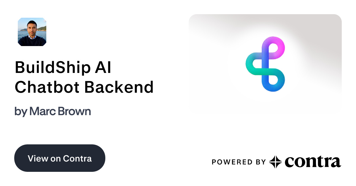 BuildShip AI Chatbot Backend by Marc Brown