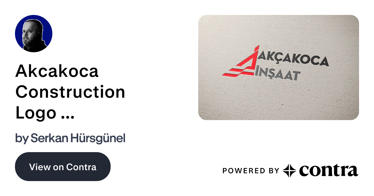 Akcakoca Construction Logo Design by Serkan Hürsgünel