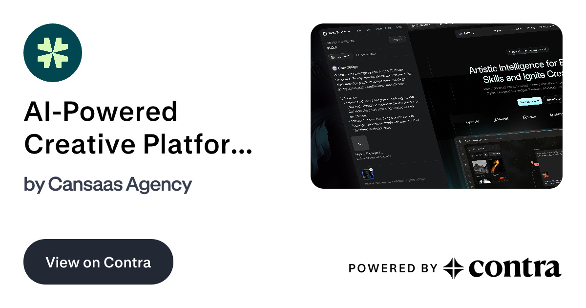 AI-Powered Creative Platform Design by Cansaas Agency