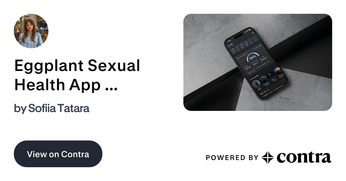 Eggplant Sexual Health App Design by Sofiia Tatara