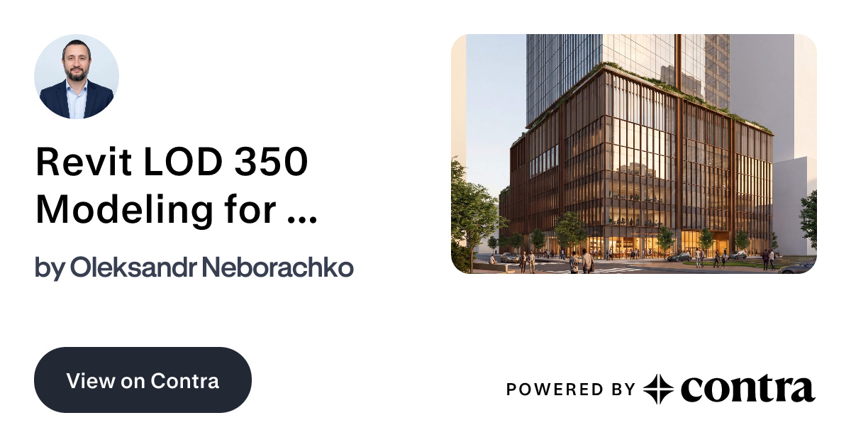 Revit LOD 350 Modeling for an Official Building by Oleksandr Neborachko