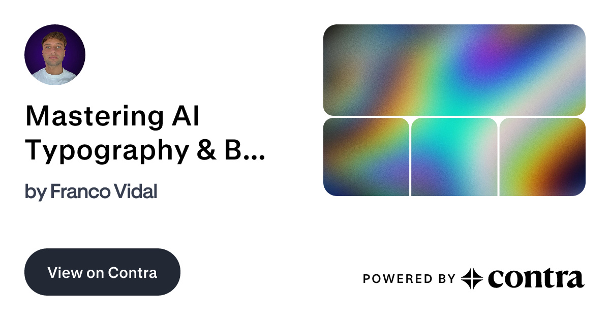Mastering AI Typography & Brand Identity with Ideogram by Franco Vidal