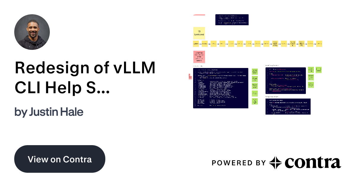 Redesign of vLLM CLI Help System for Enhanced Usability by Justin Hale