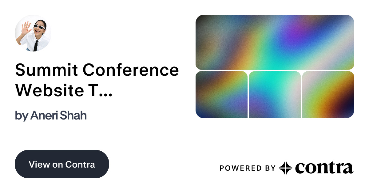 Summit Conference Website Template Design by Aneri Shah