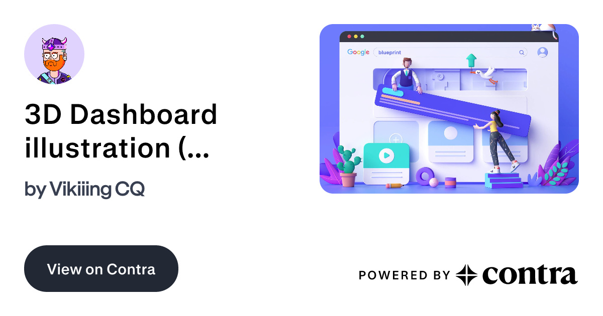 3D Dashboard illustration (2019-2020) by Vikiiing CQ