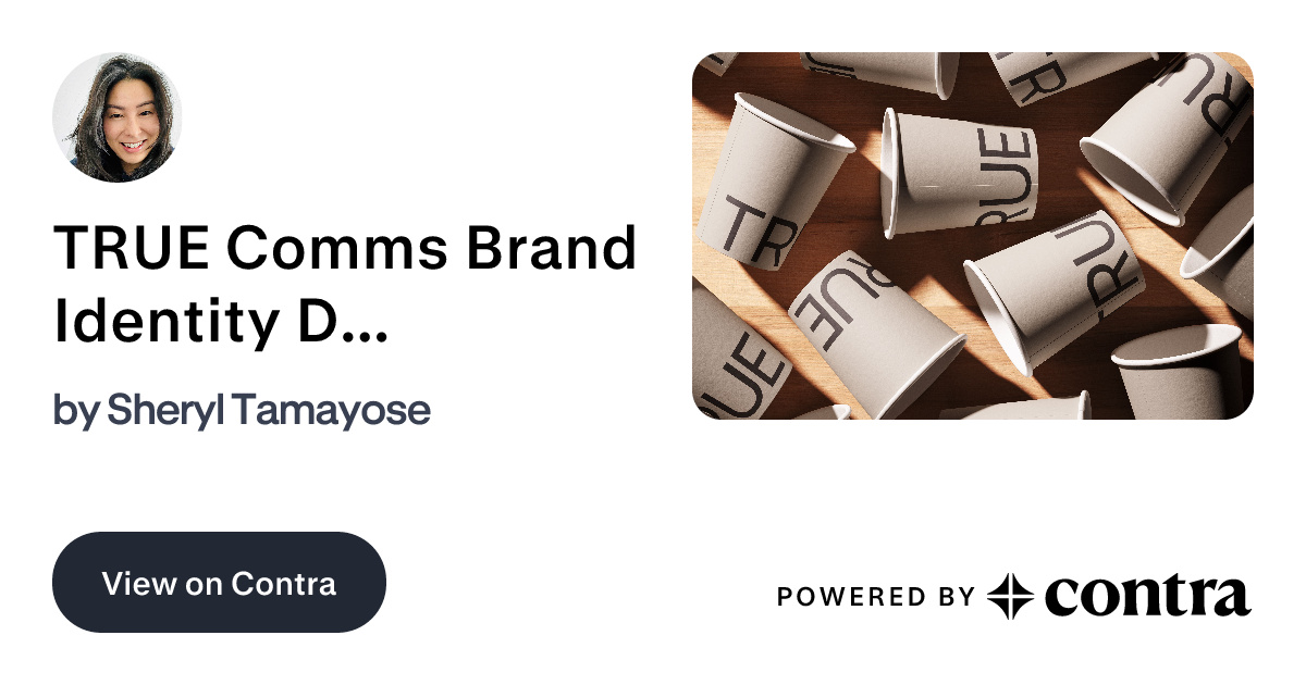 TRUE Comms Brand Identity Development by Sheryl Tamayose