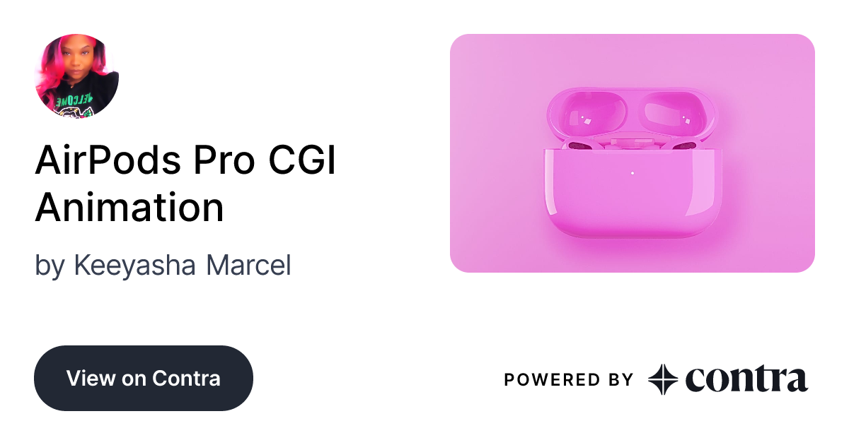 AirPods Pro CGI Animation by Keeyasha Marcel