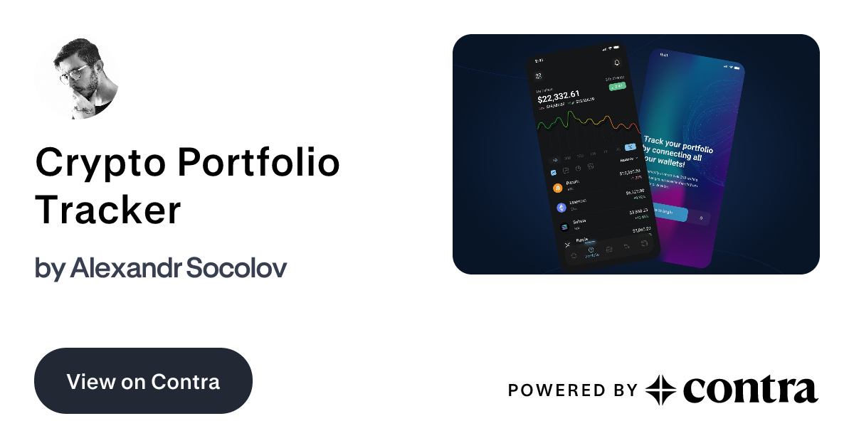 Crypto Portfolio Tracker by Alexandr Socolov