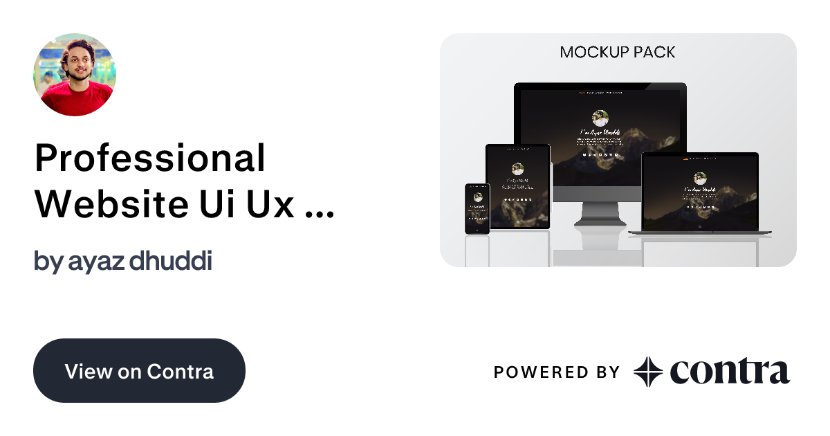 Professional Website Ui Ux design by ayaz dhuddi