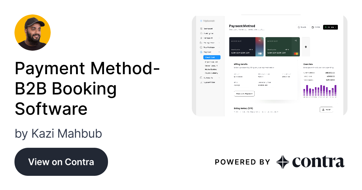 Payment Method- B2B Booking Software by Kazi Mahbub