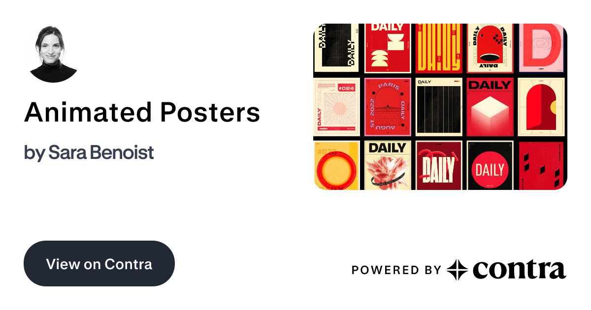 Animated Posters by Sara Benoist