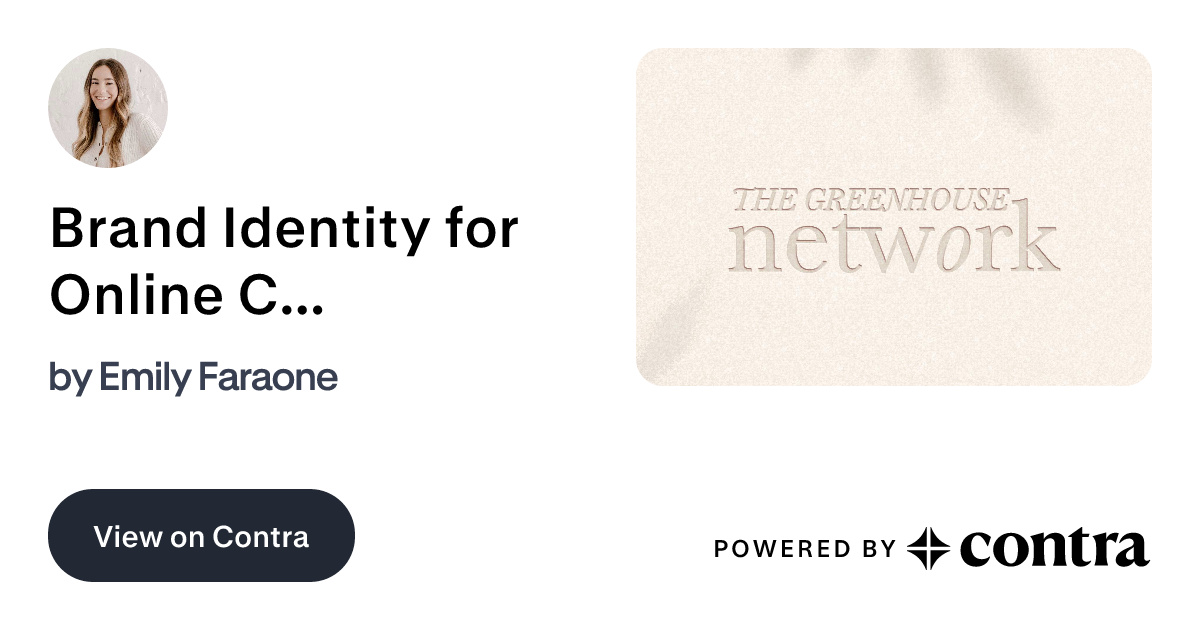 Brand Identity for Online Community by Emily Faraone