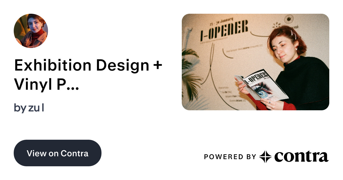 Exhibition Design + Vinyl Print by zu I