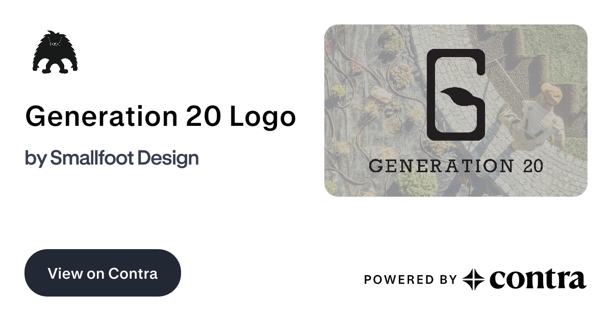 Generation 20 Logo by Smallfoot Design
