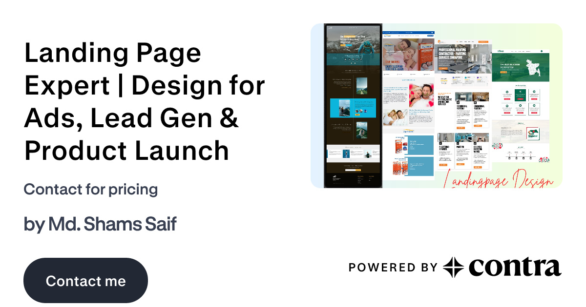 Landing Page Expert | Design for Ads, Lead Gen & Product Launch by ...