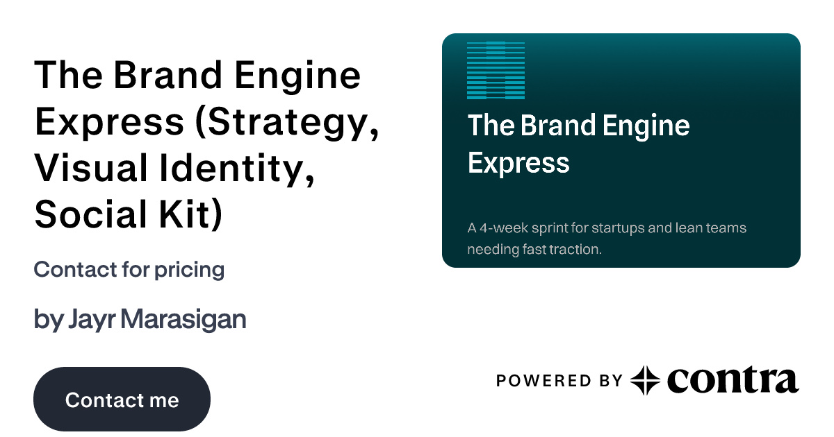 The Brand Engine Express (Strategy, Visual Identity, Social Kit) by ...