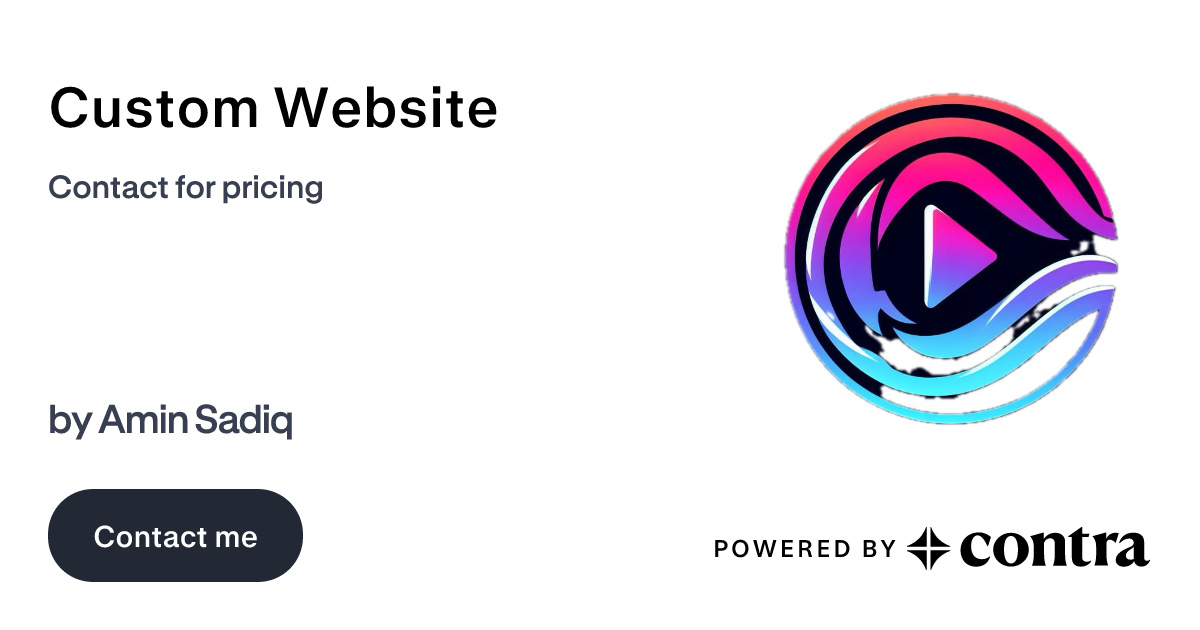 Custom Website by Amin Sadiq