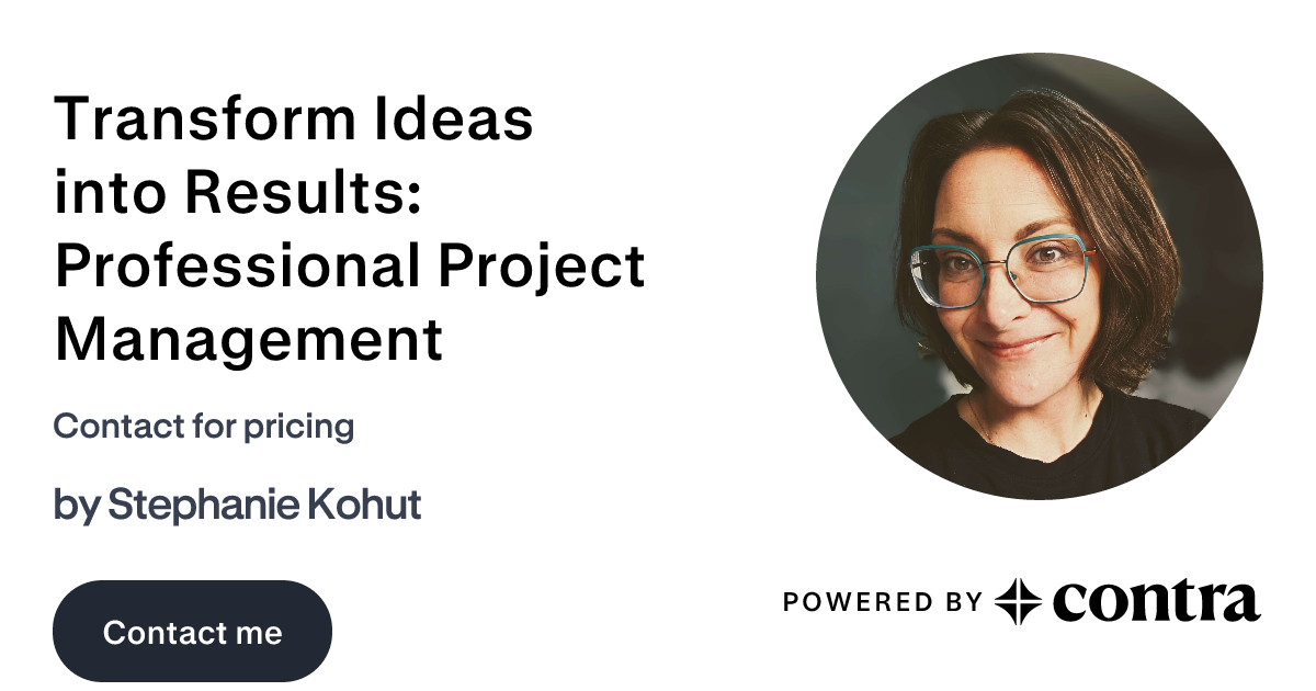 Transform Ideas Into Results Professional Project Management By