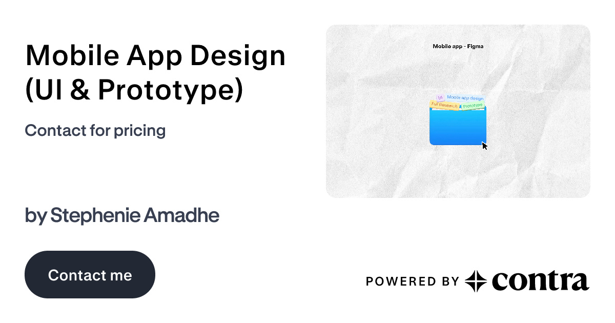 Mobile App Design (UI & Prototype) by Stephenie Amadhe